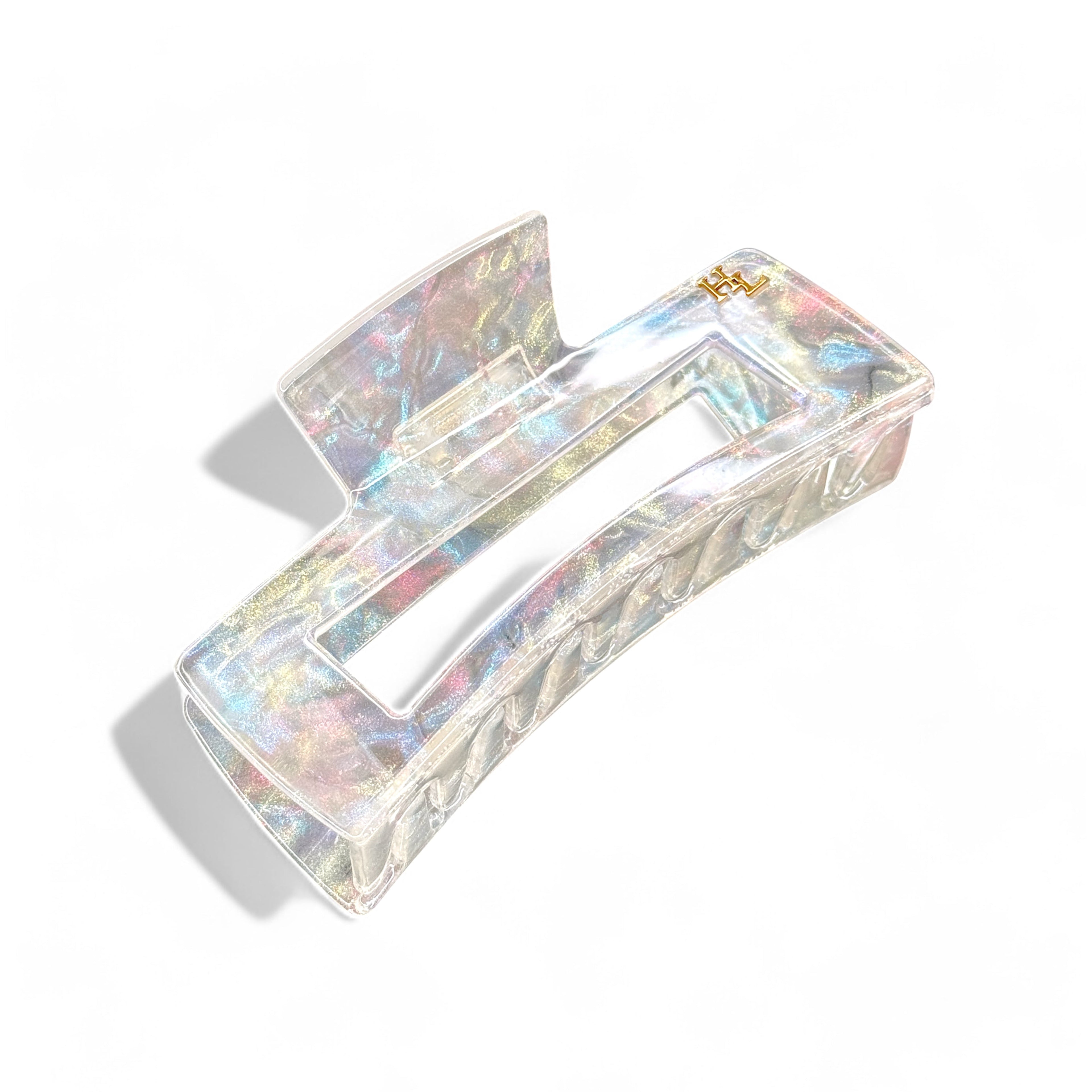 Ecofriendly Acetate Large Claw - Pearl