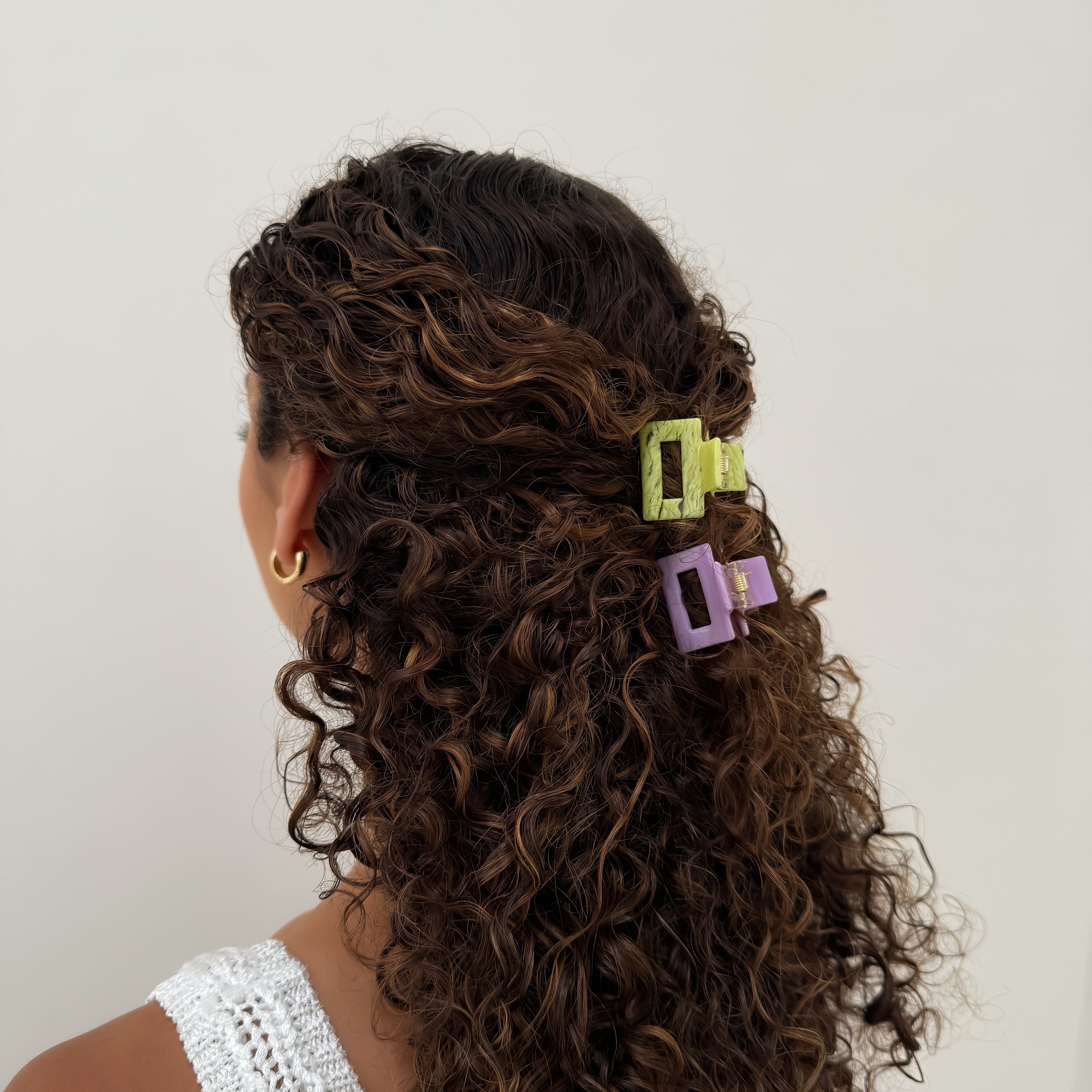 Ecofriendly Acetate Mini Square Claws - Spring Set